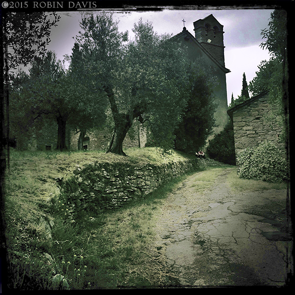 Cortona Center of Photography Italy Tuscany photo workshop, a walk to the top mysterious view of church santuary.